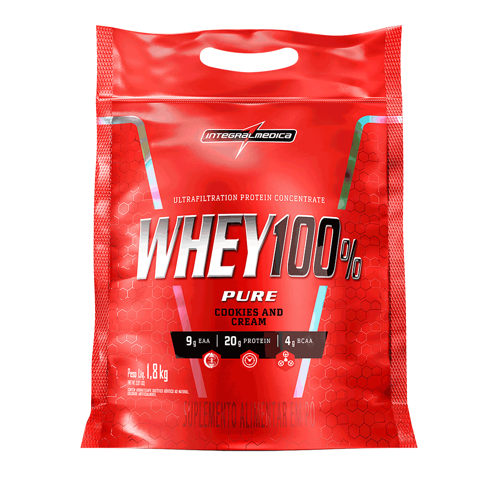 Whey 100% Pure | Whey Protein Concentrado Refil 1,8Kg