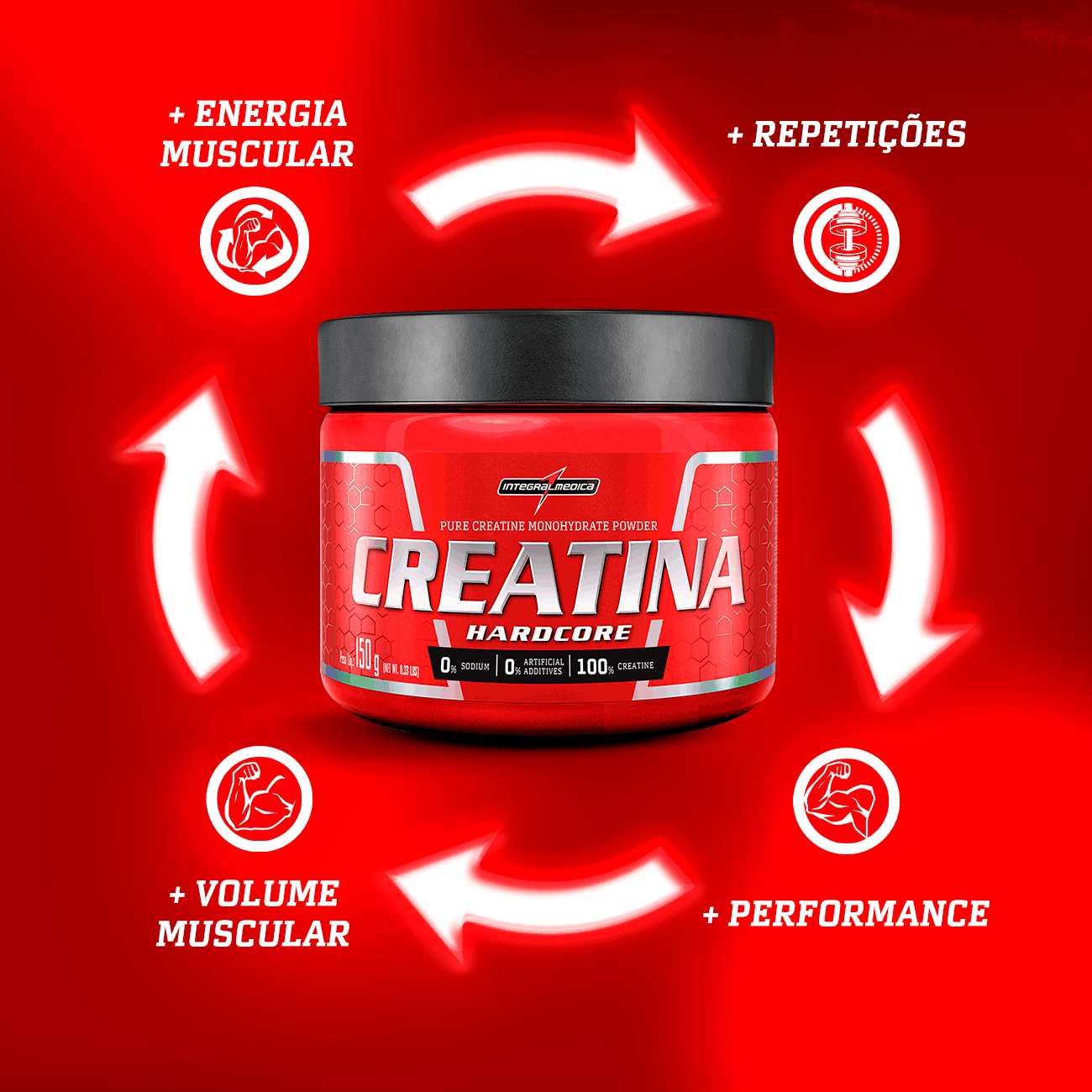 Creatina Hardcore 150g