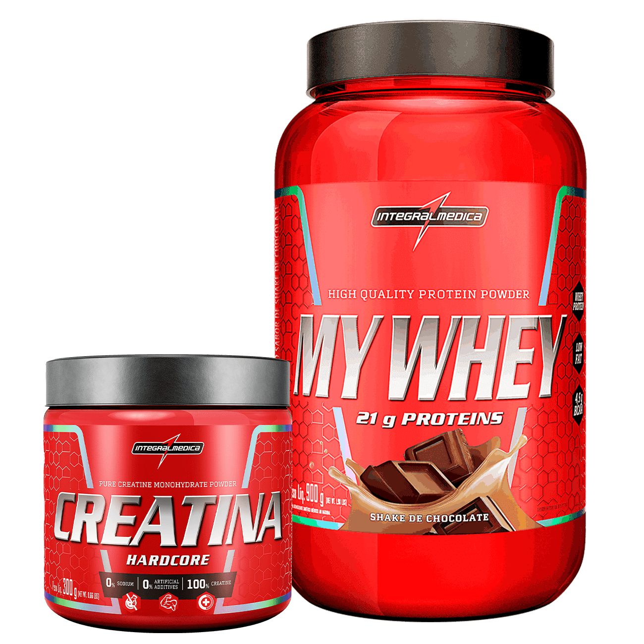 Promopack My Whey Chocolate 900g + Creatina 100% Pura 300g