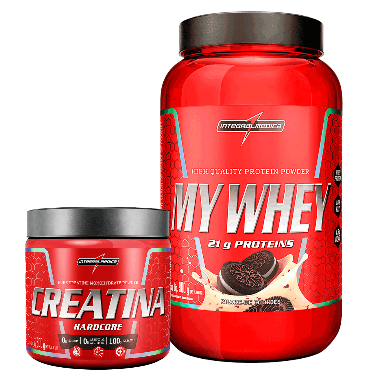 Promopack Whey Cookies 900g + Creatina 100% Pura 300g