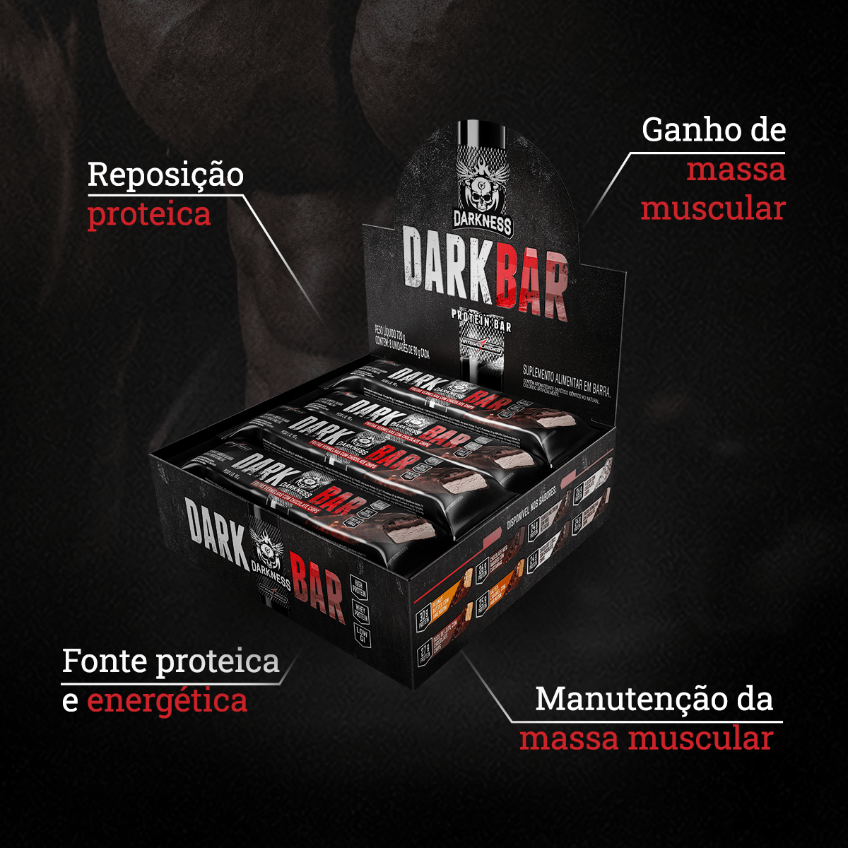 Barra de Proteína Dark Bar 8 unidades