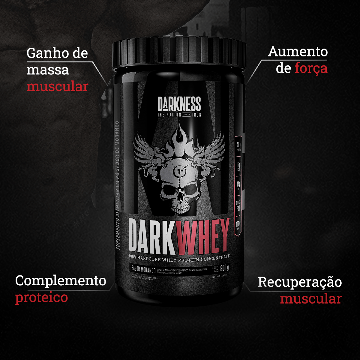 Whey Protein Concentrado 900g - Whey